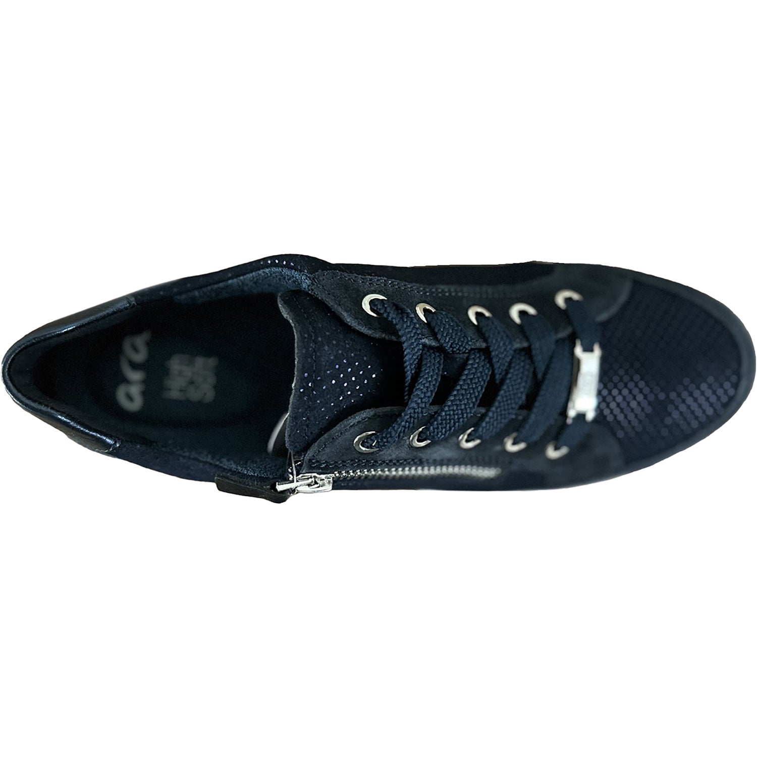 Ara Oleanna Women's Walking Sneakers Midnight Blue Puntikid Suede