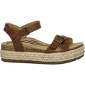 Aetrex Paula Women's Espadrille Sandals Walnut Leather