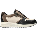 Mephisto Kim Grained Women's Zip Sneakers Black/Fog