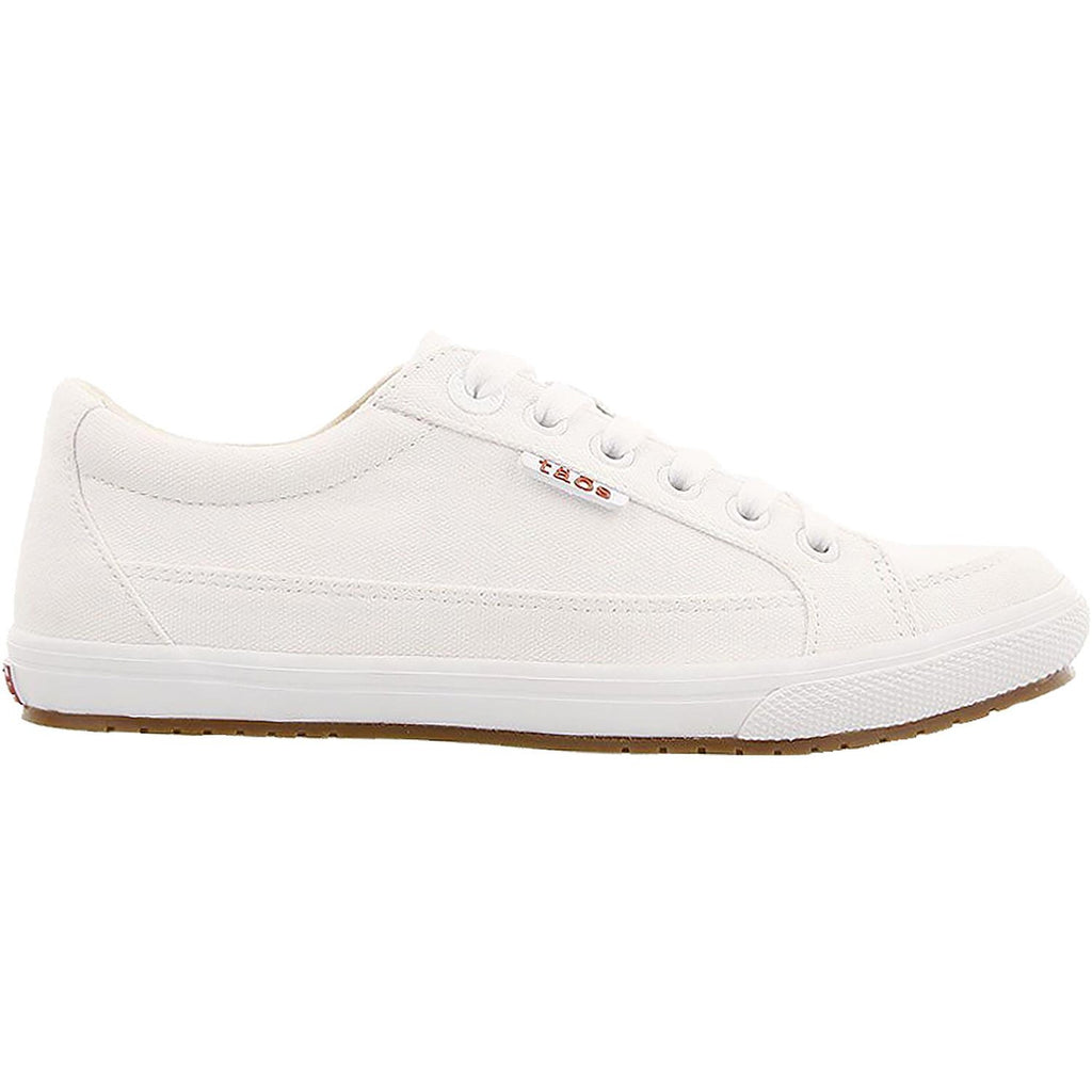 Taos Moc Star Women's Shoes White Distressed Canvas