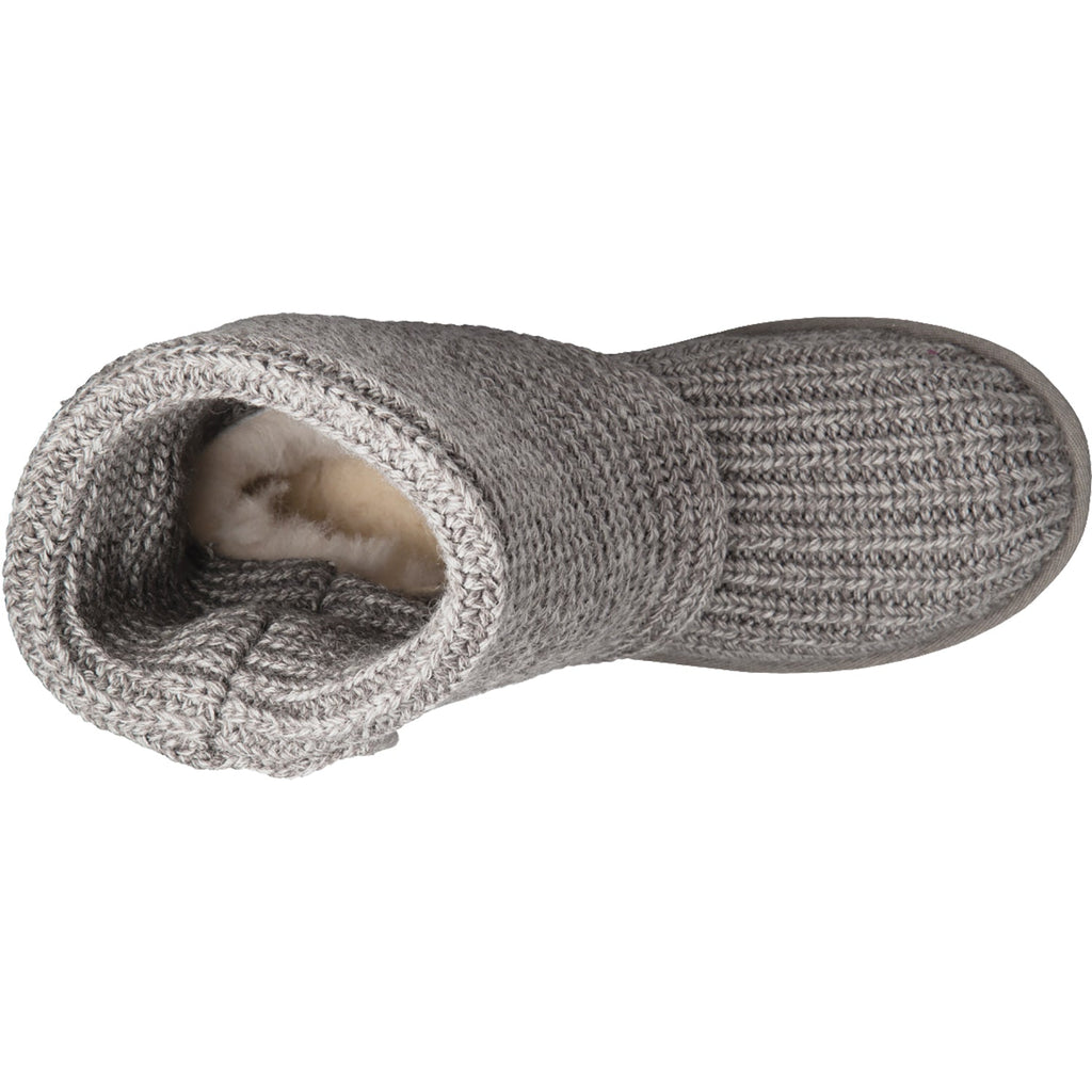 UGG Classic Cardy Women's Knit Boots Grey Knit Fabric