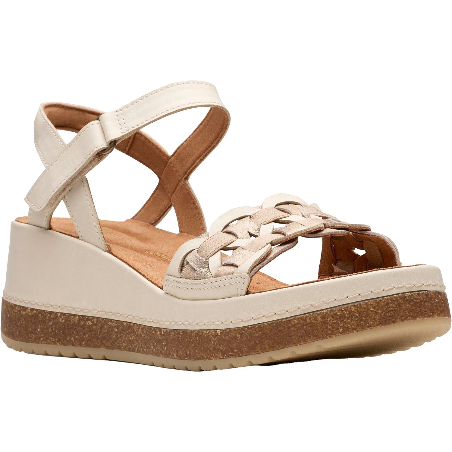 Clarks Kassanda Bar Women's Sandals Cream Multi Leather