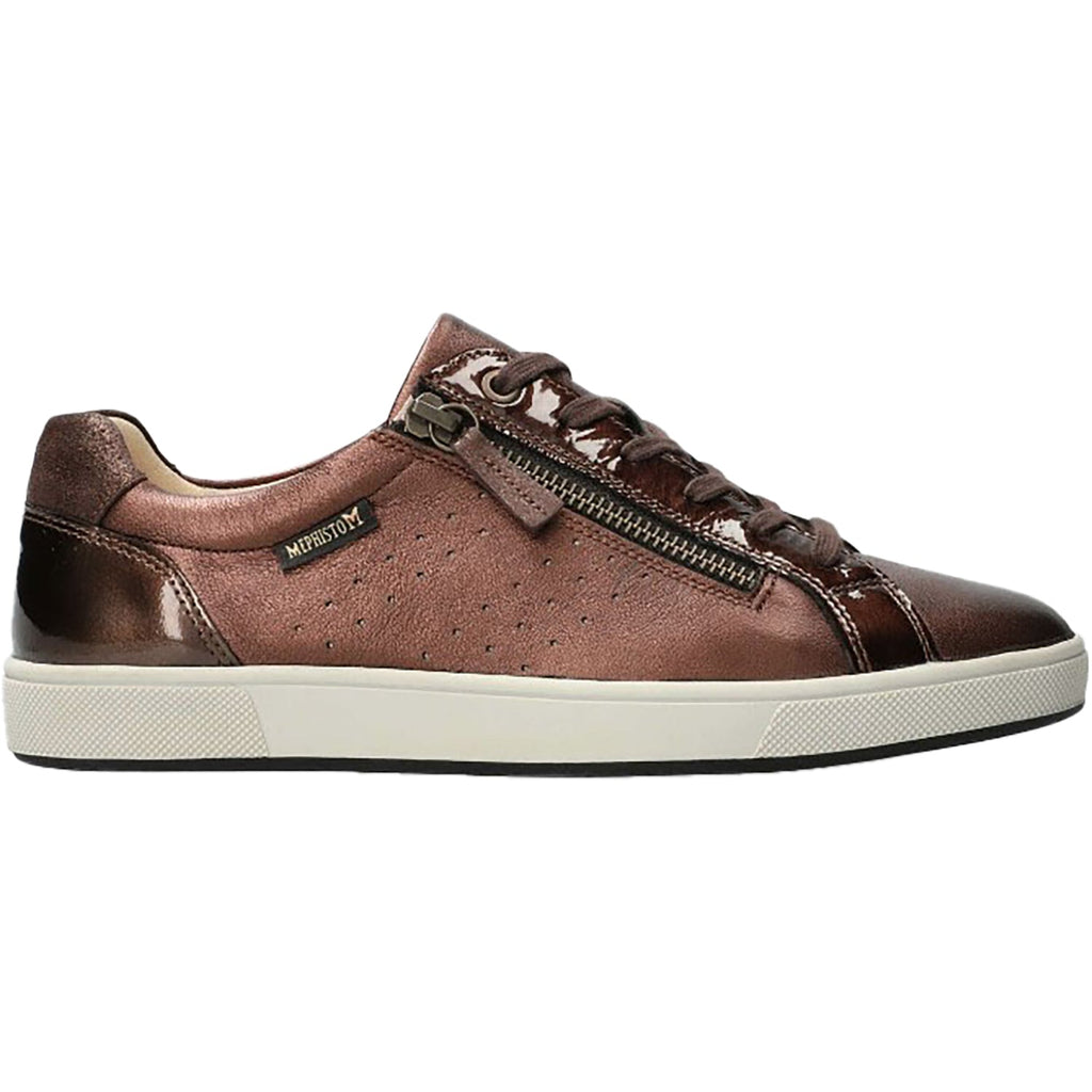 Mephisto Nikita 1 Women's Sneakers Bronze Charm Grained Leather