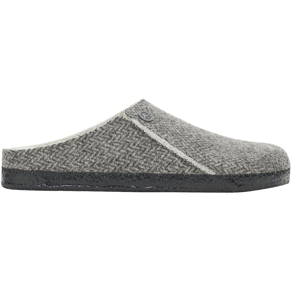 Birkenstock Zermatt Shearling Women's Slippers Herringbone Grey Wool