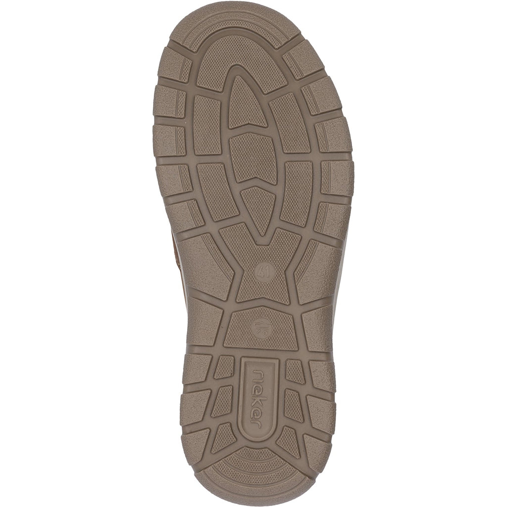 Rieker 03655-24 Hands-Free Men's Slip Ons Brown Leather
