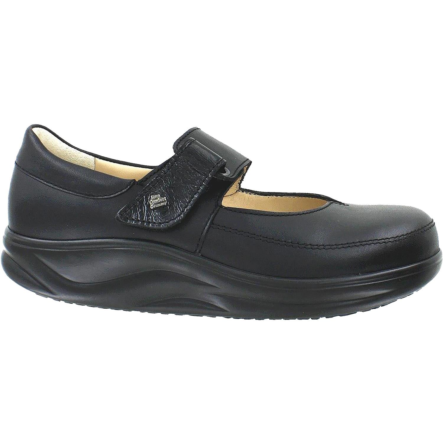 Finn Comfort Finnamic Nagasaki Women's Black Nappa/Patent Leather
