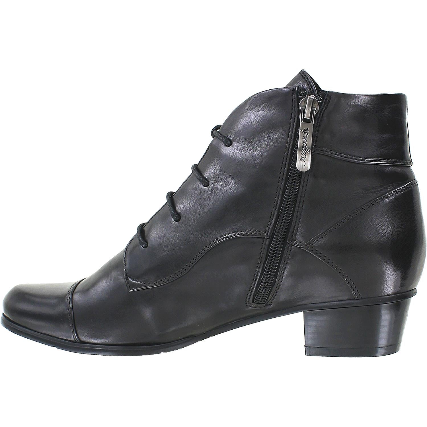 Regarde Le Ciel Stefany-123 Women's Ankle Boots Black Glove Leather
