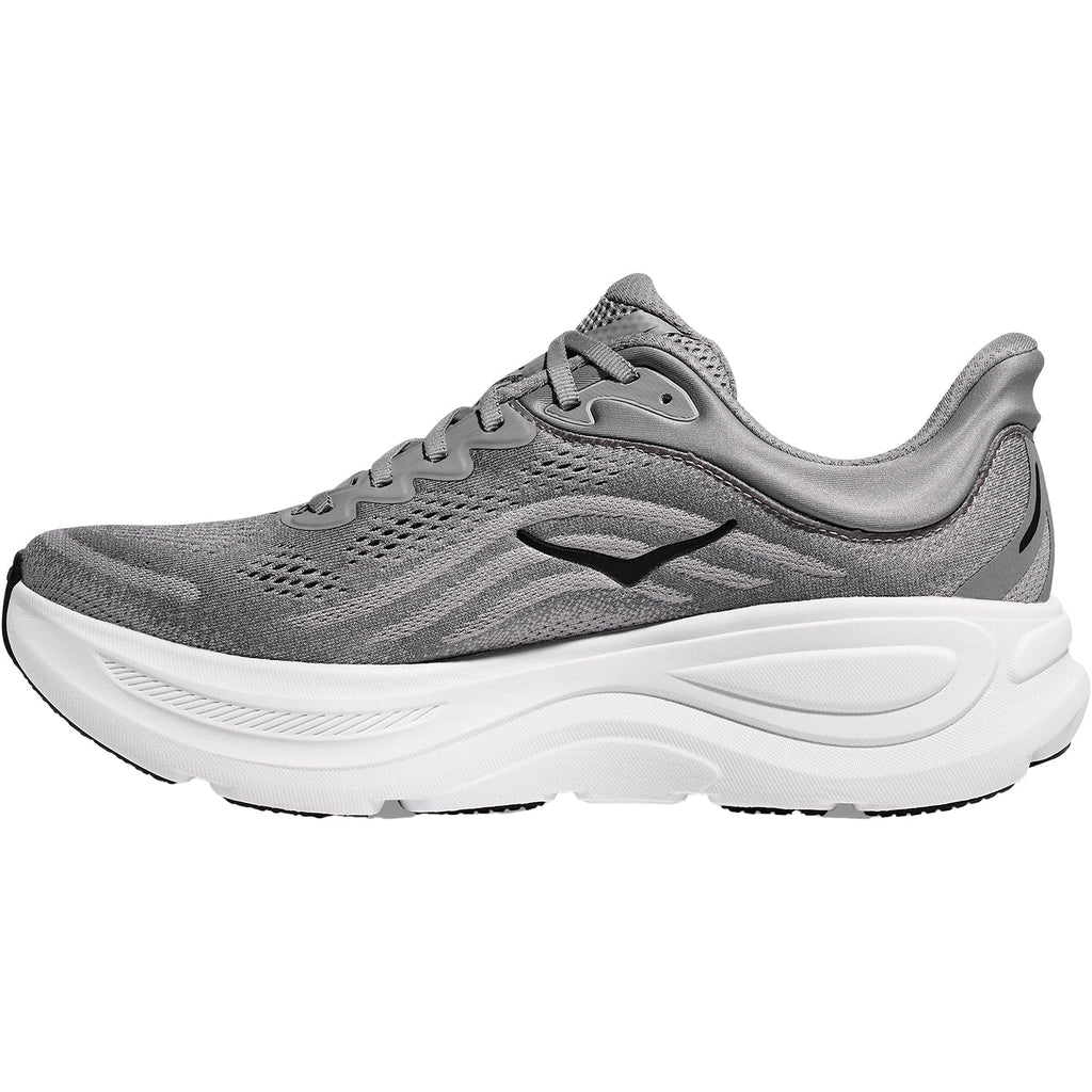 Hoka Bondi 9 (Neutral Support) Men's Athletic Shoes Galactic Grey/Stellar Grey Mesh