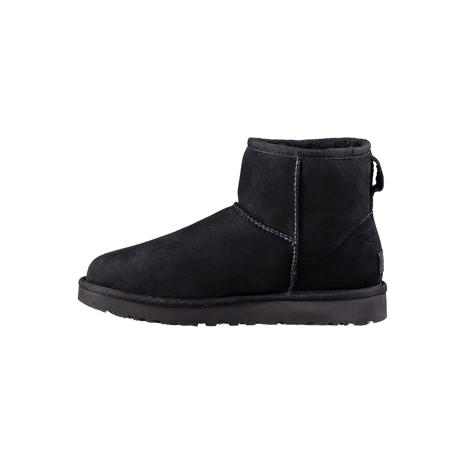 UGG Classic Mini II Women's Ankle Boots Black Sheepskin
