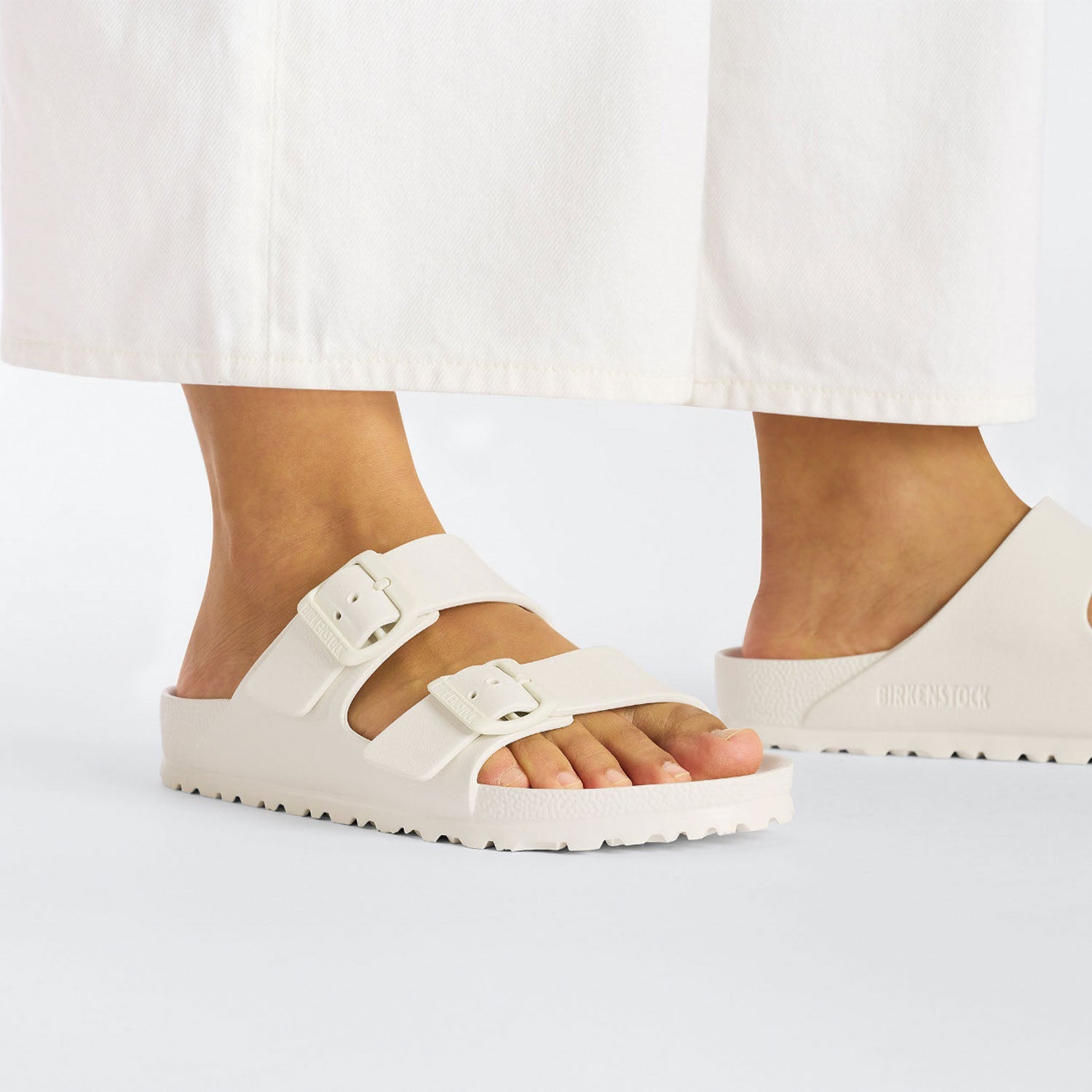 Birkenstock Arizona Essentials Unisex Vegan Sandals Eggshell EVA Synthetic
