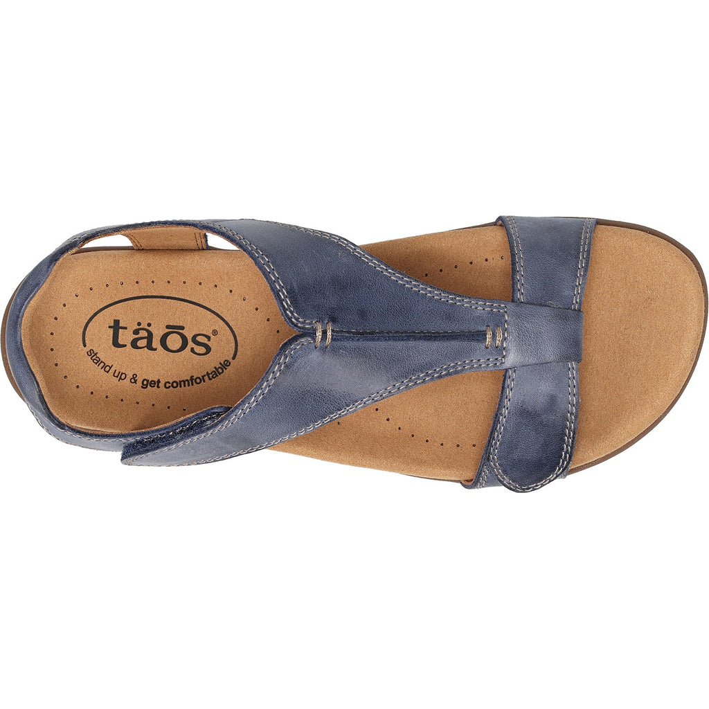 Taos The Show Women's Sandals Dark Blue Leather