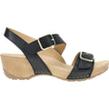 Dansko Trinity Women's Wedge Sandals Black Burnished Nubuck