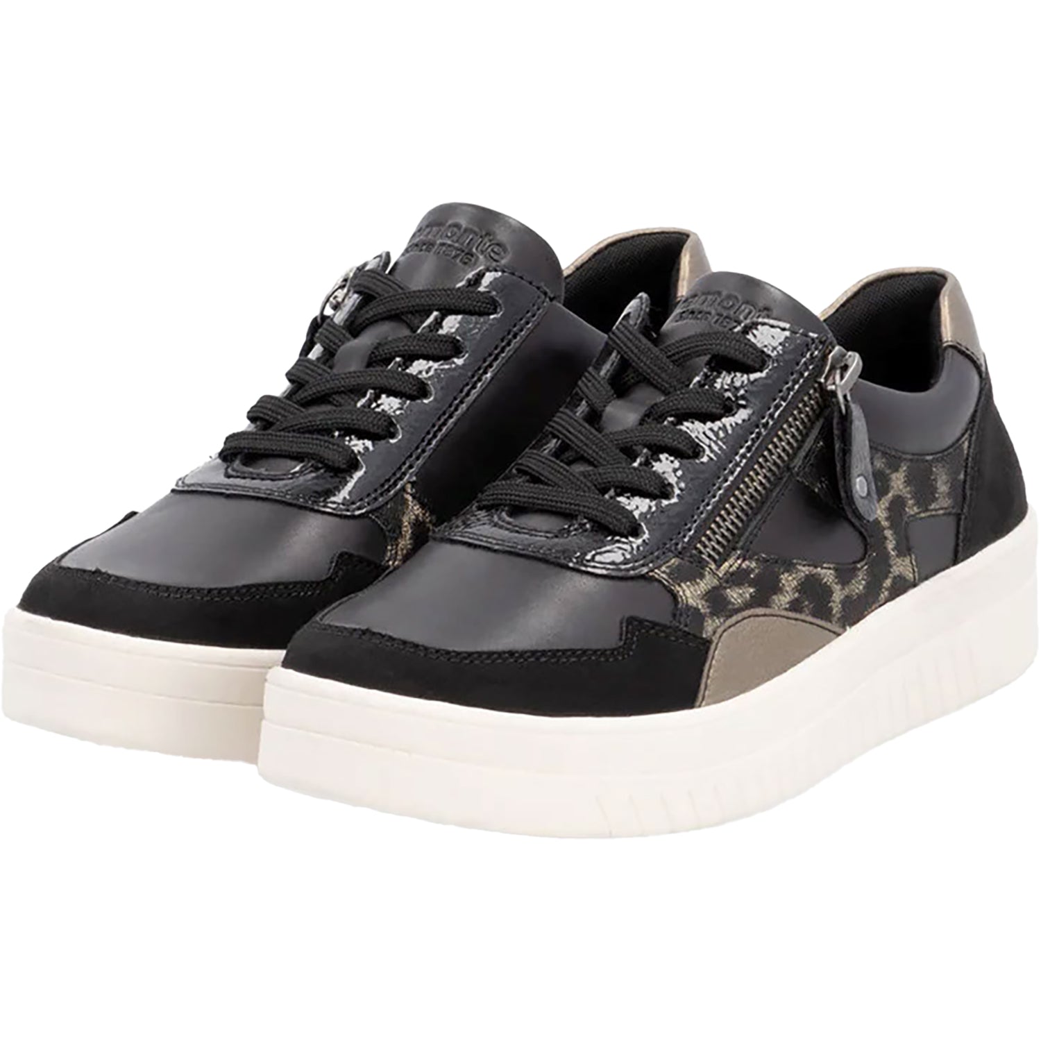 Remonte D0J04-03 Women's Sneakers Schwarz/Bronze Synthetic