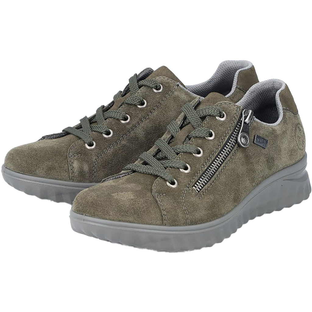 Rieker 59000-54 Vegan Women's Shoes Khaki/Moor