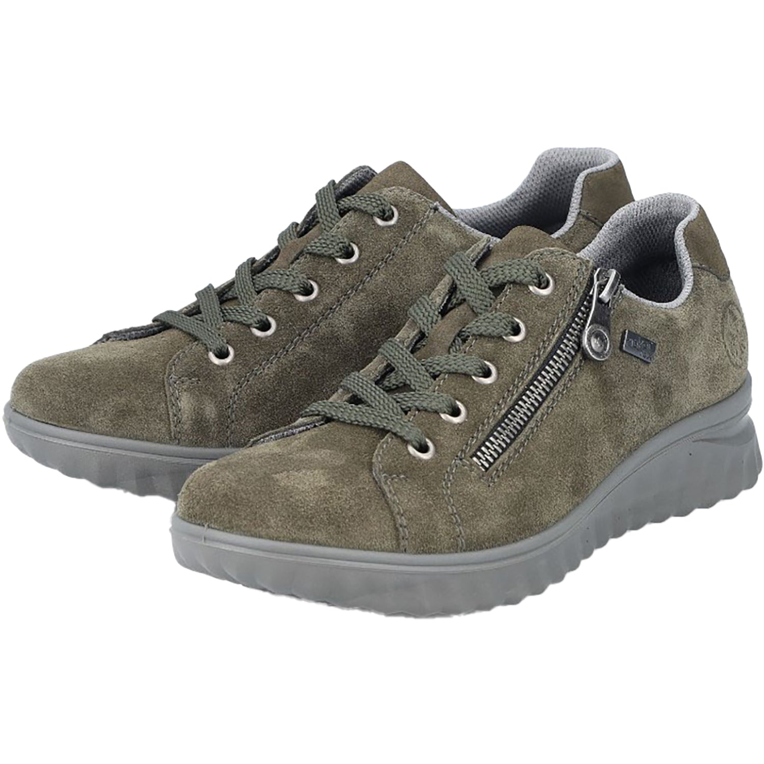 Rieker 59000-54 Vegan Women's Shoes Khaki/Moor