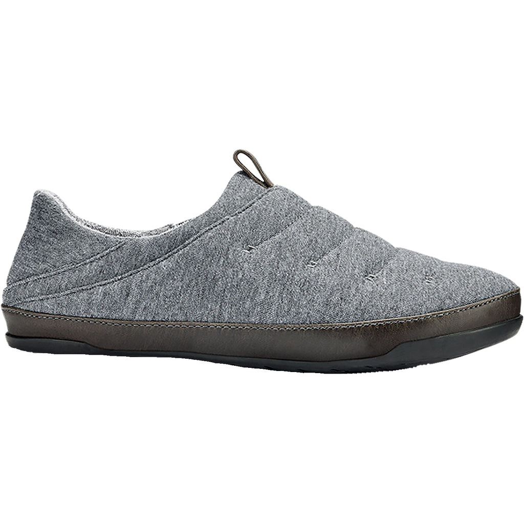 OluKai Mahana Men's Jersey Slippers Dark Shadow Jersey Knit