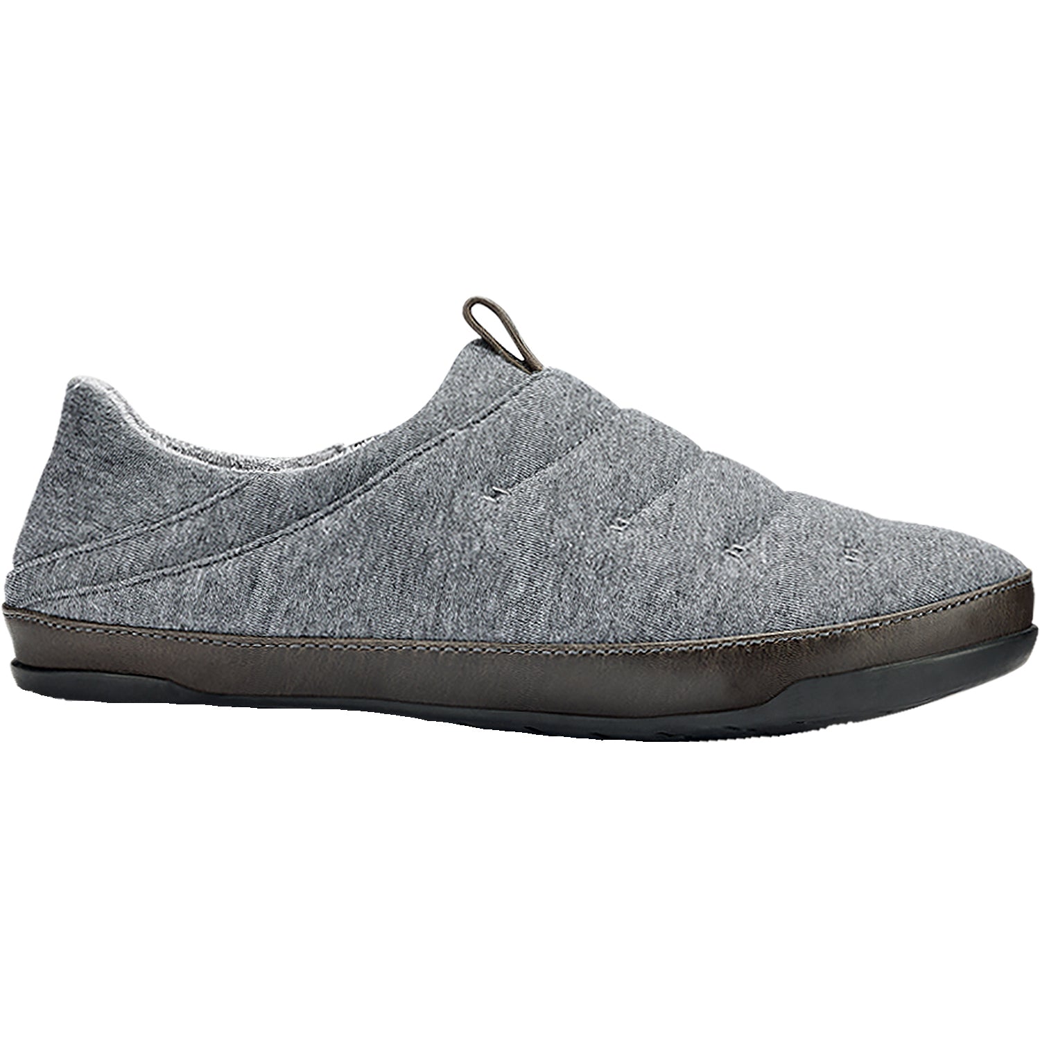 OluKai Mahana Men's Jersey Slippers Dark Shadow Jersey Knit