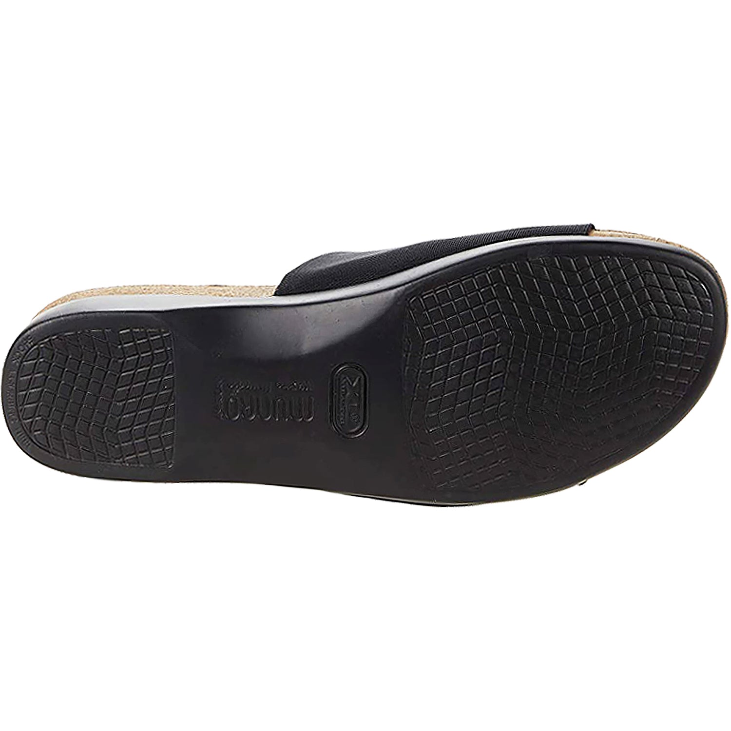 Munro Casita Women's Slide Sandals Black Stretch Fabric