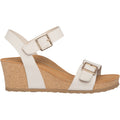 Aetrex Lexa Women's Wedge Heel Sandals Ivory Leather