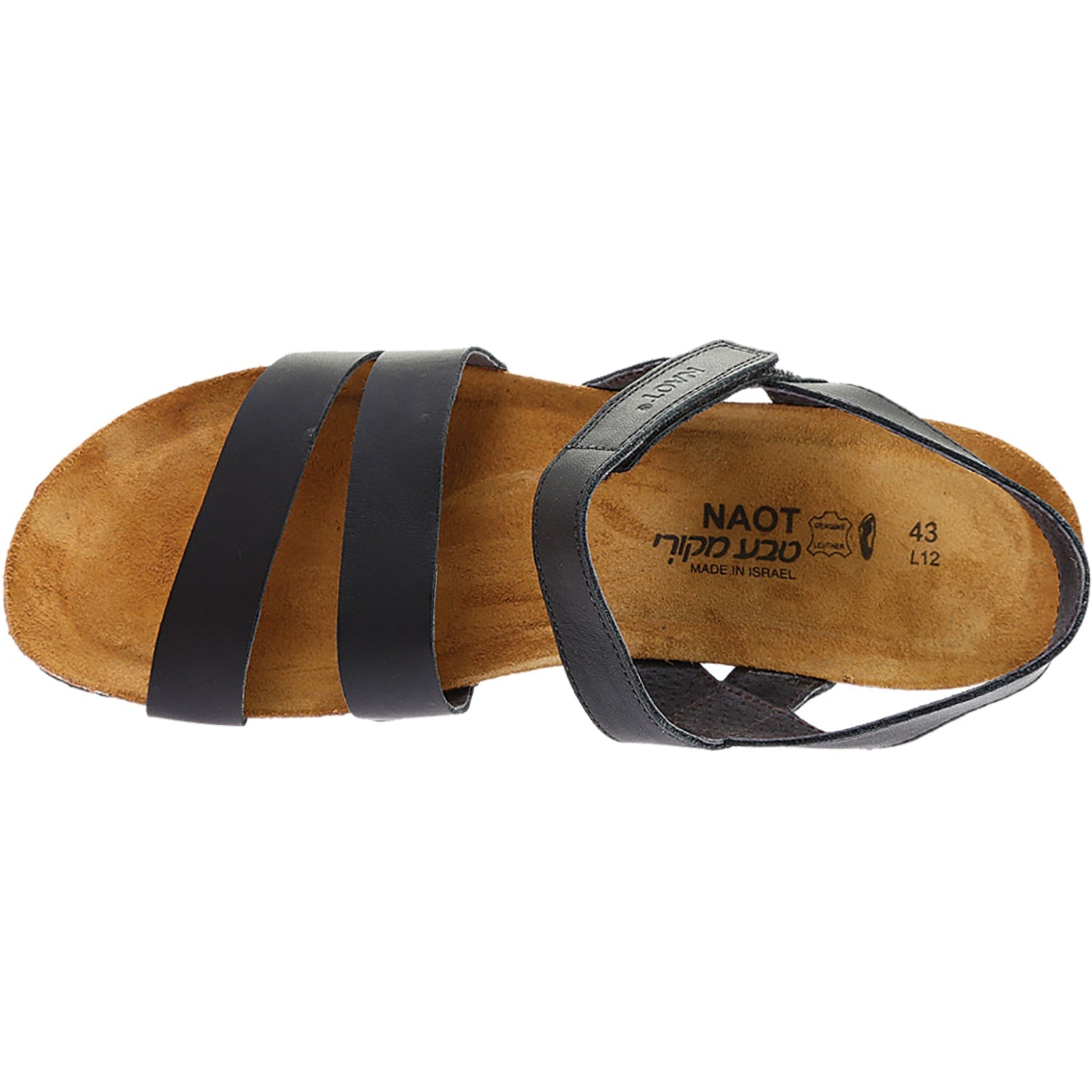 Naot Kayla Women's Wedge Sandals Black Leather