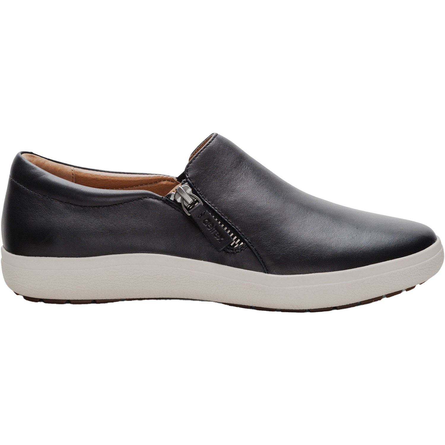 Aetrex Jenna Women's Slip Ons Black Leather
