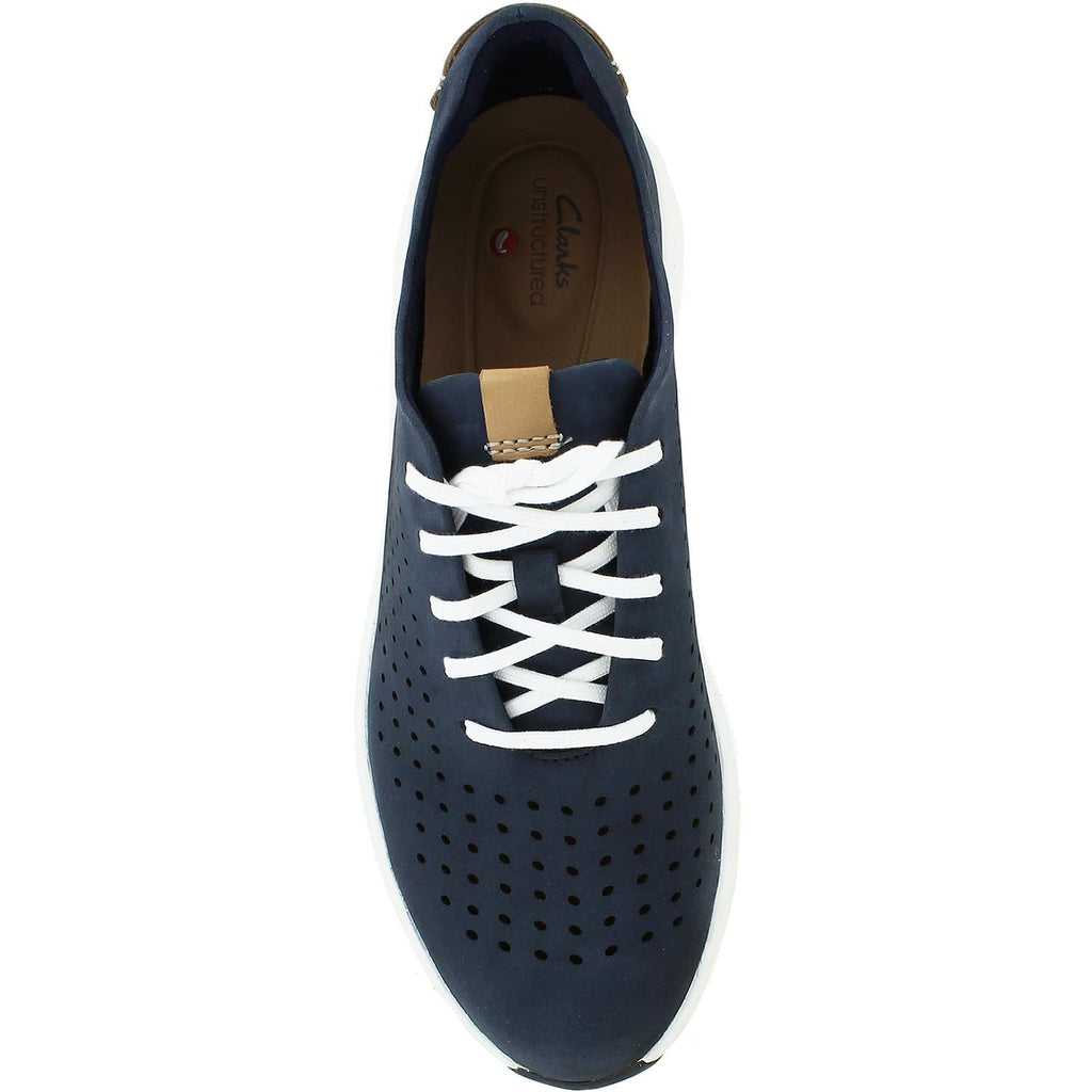 Clarks Un Rio Tie Women's Shoes Navy Nubuck