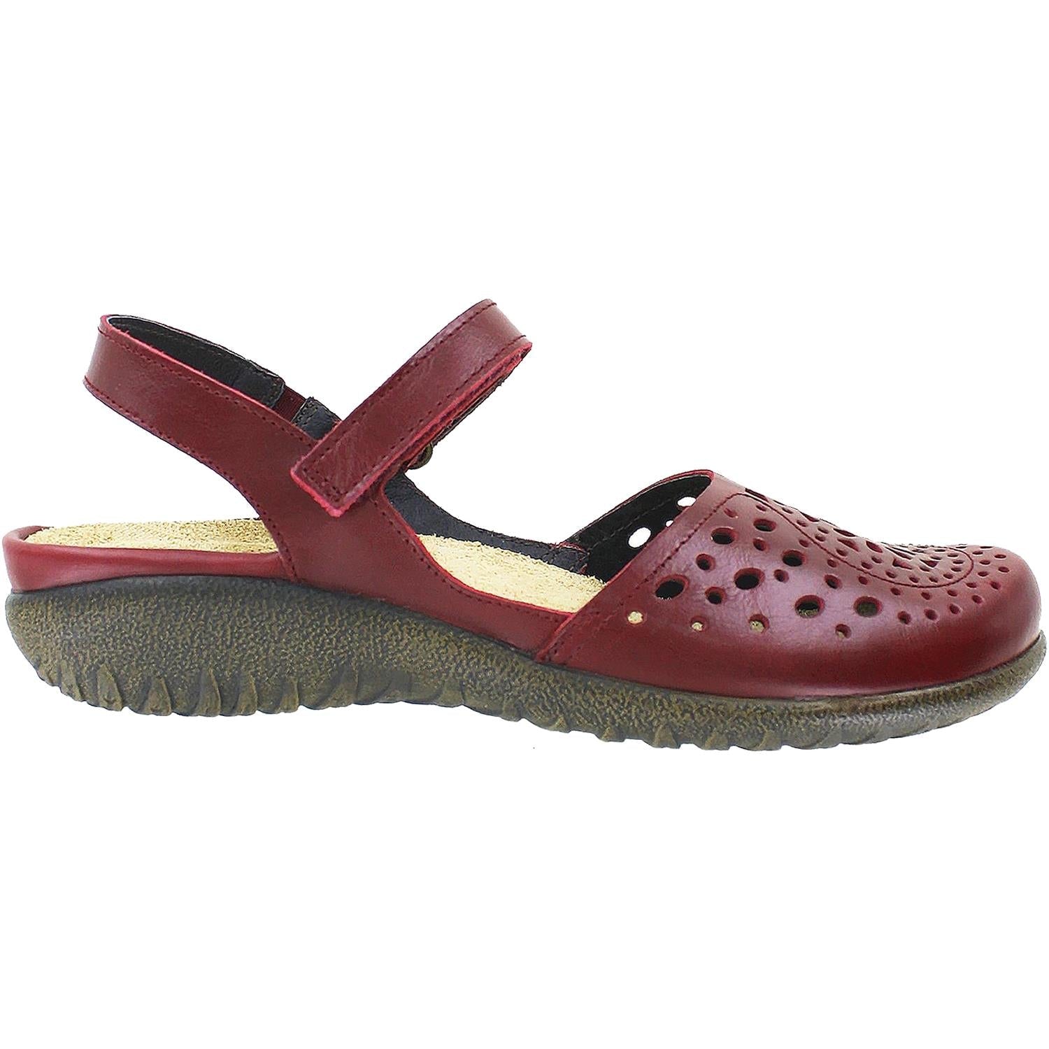 Naot Arataki Women's Slingback Shoes Rumba Red Leather