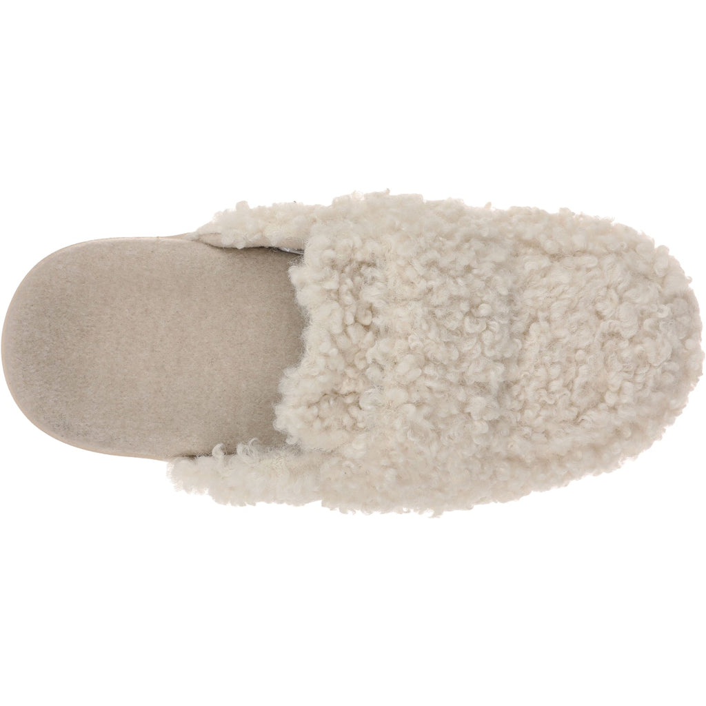 Vionic Gemma II Women's Open Back Slippers Cream Shearling