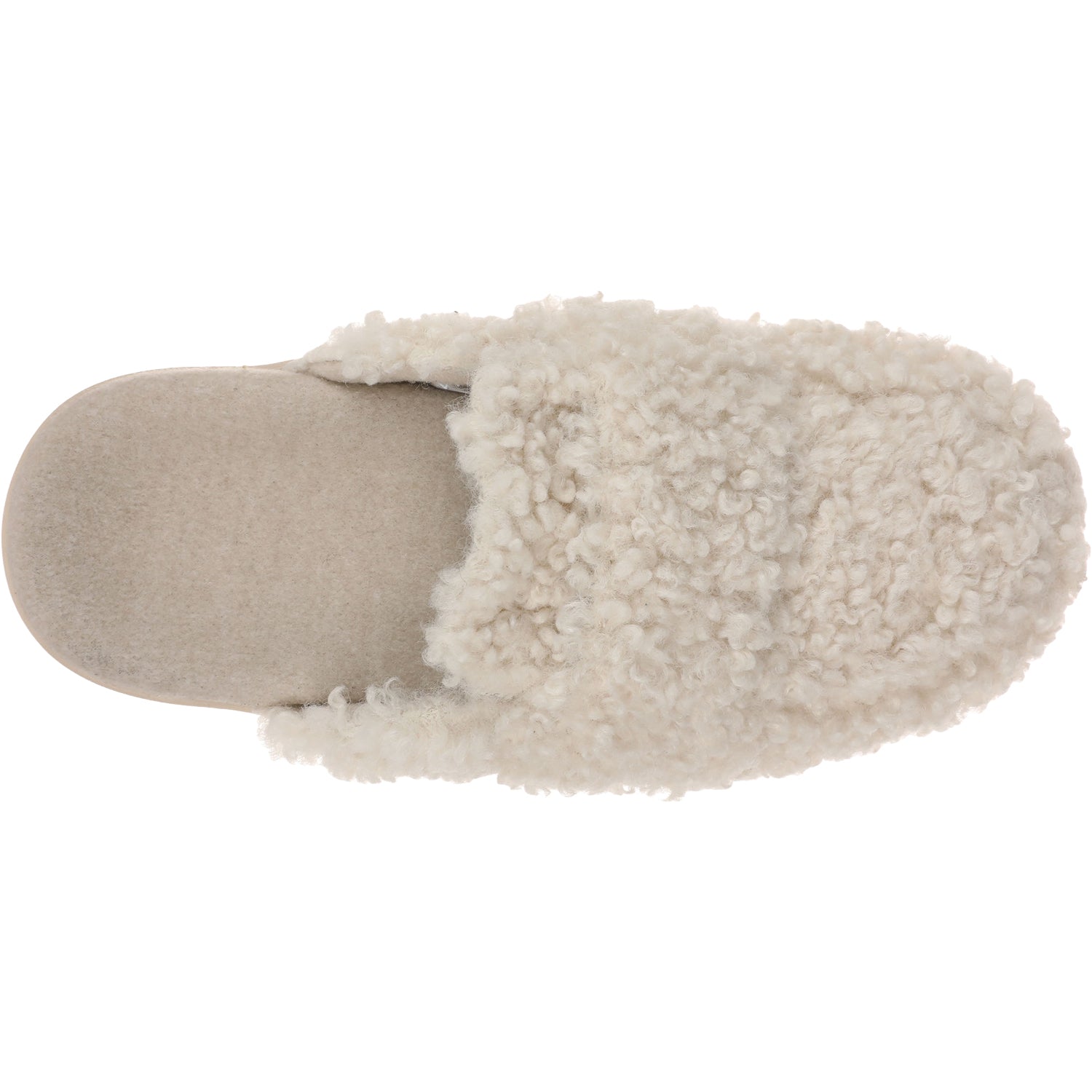 Vionic Gemma II Women's Open Back Slippers Cream Shearling