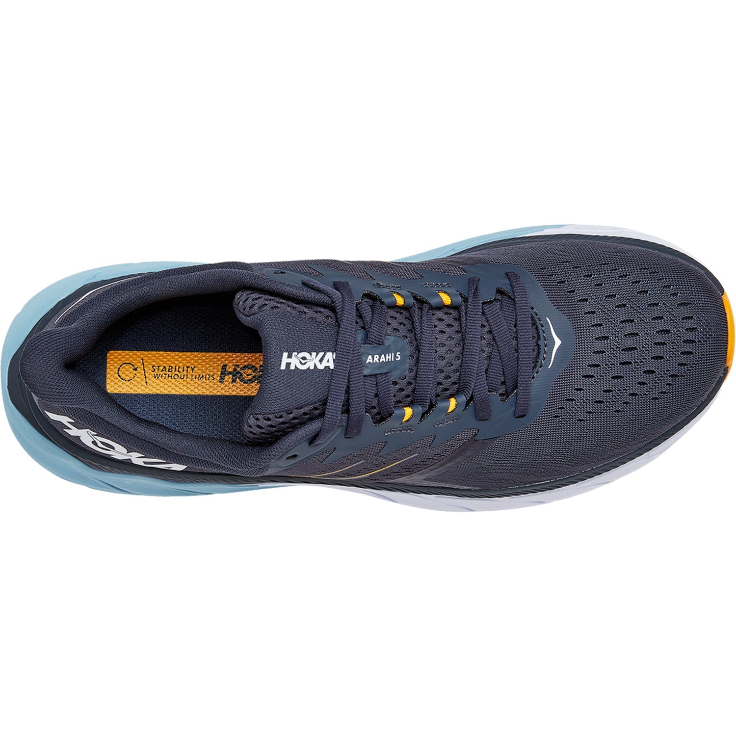Hoka Arahi 5 Men's Running Shoes Ombre Blue/Blue Fog Mesh