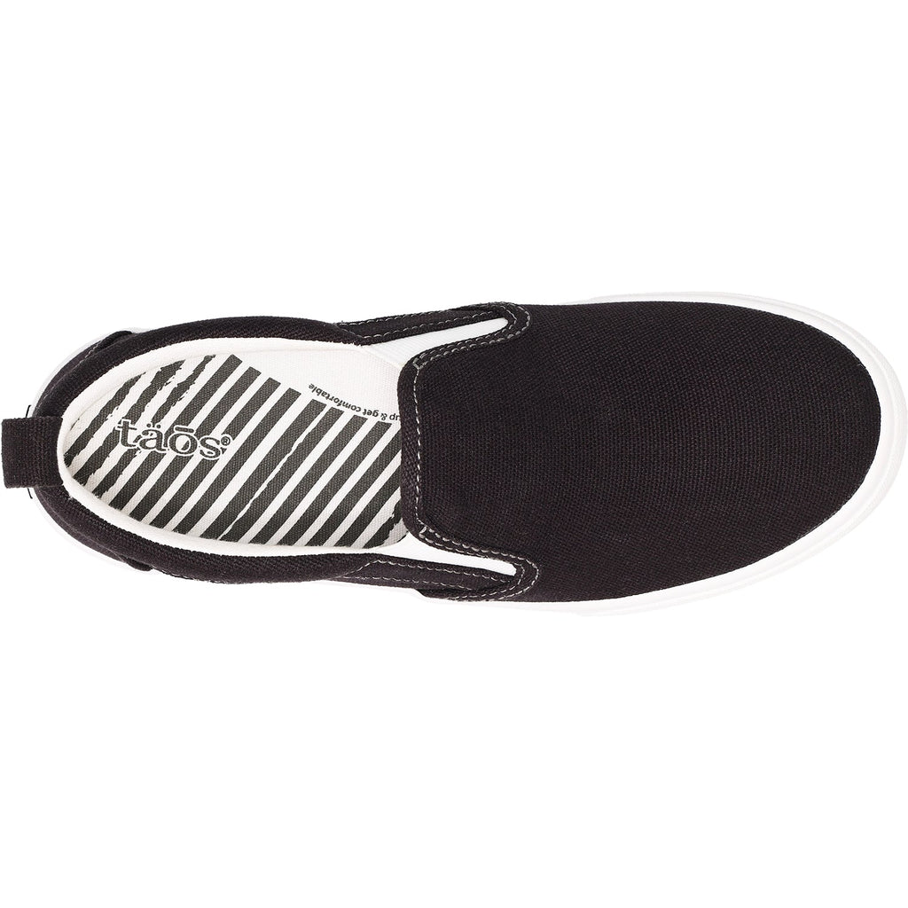 Taos Rubber Soul Women's Sneakers Black/White Canvas
