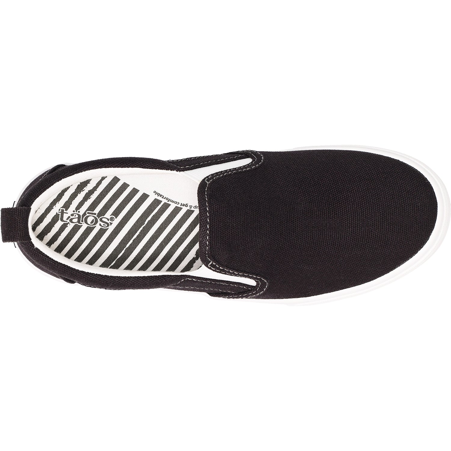 Taos Rubber Soul Women's Sneakers Black/White Canvas