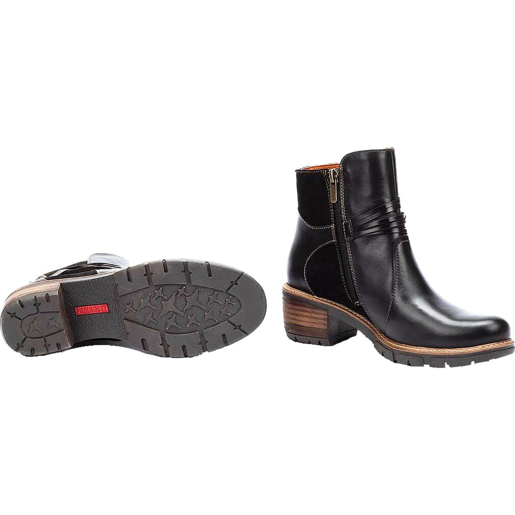 Pikolinos San Sebastian W1T-8906C2 Women's Ankle Boots Black Leather
