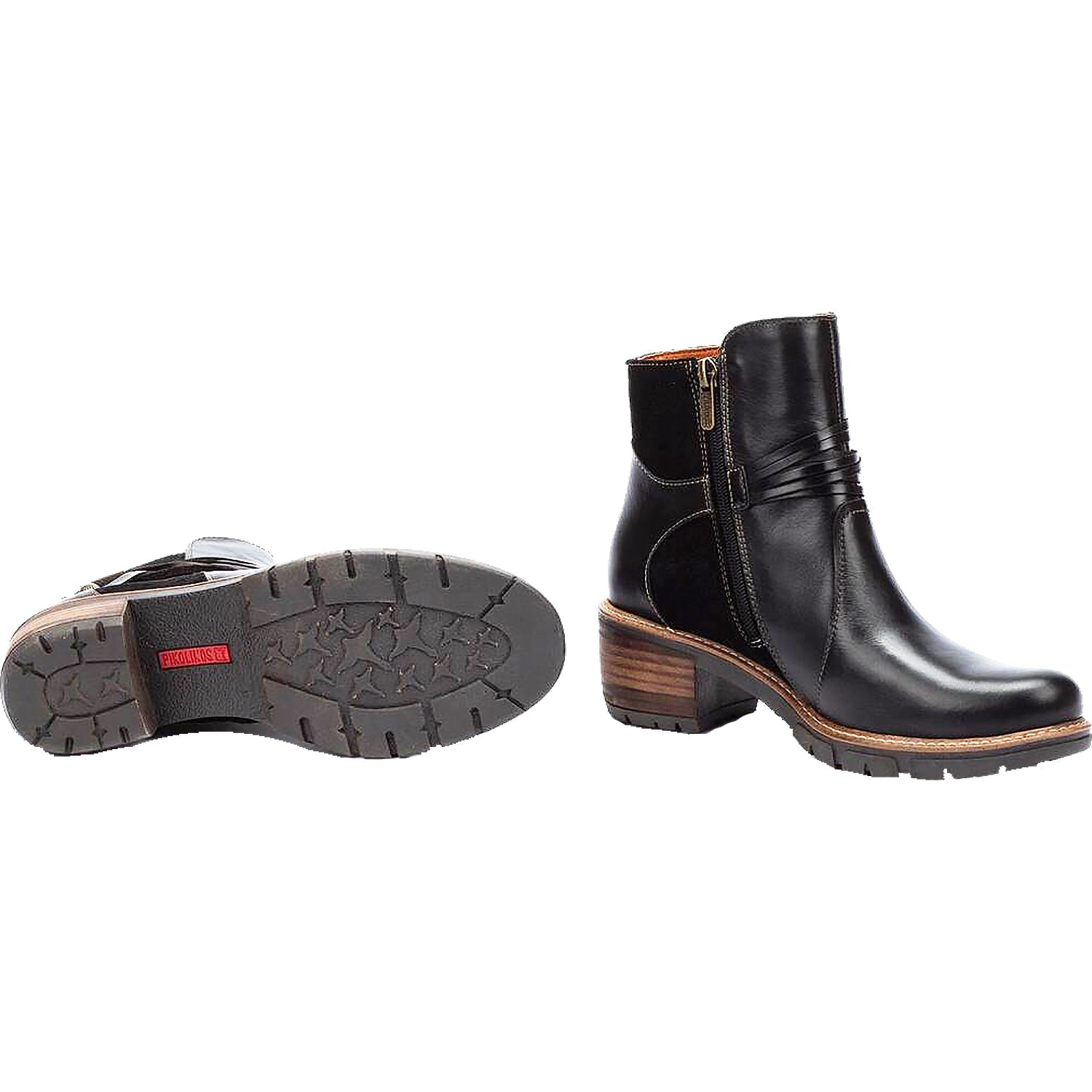 Pikolinos San Sebastian W1T-8906C2 Women's Ankle Boots Black Leather