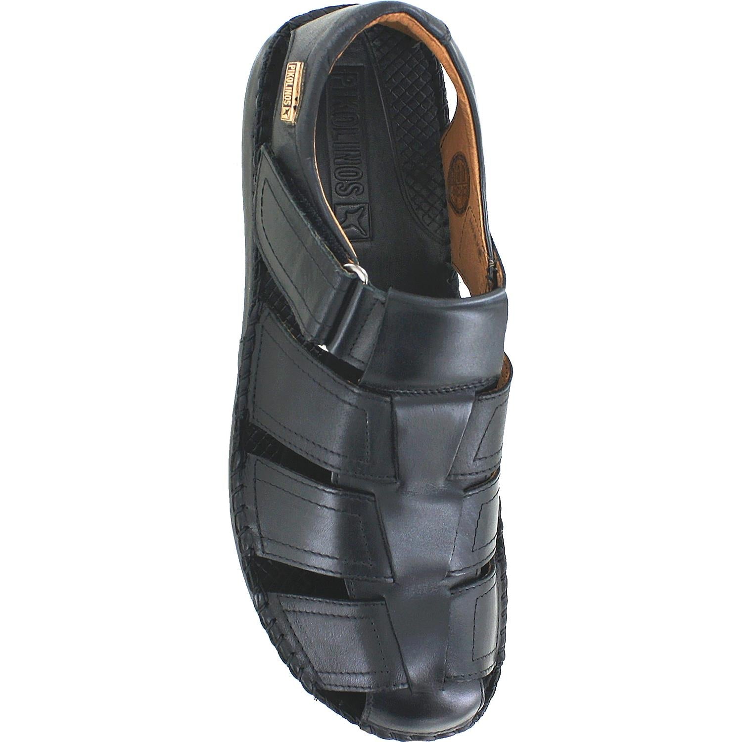 Pikolinos Tarifa Fisherman Sandal 06J-5433 Men's Fisherman Sandals Black Leather