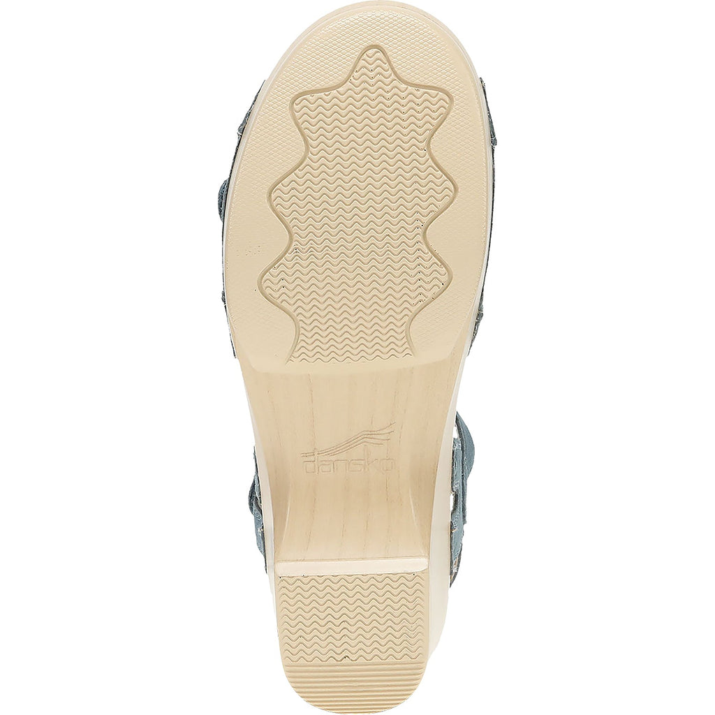 Dansko Season Women's Backstrap Sandals Denim Suede