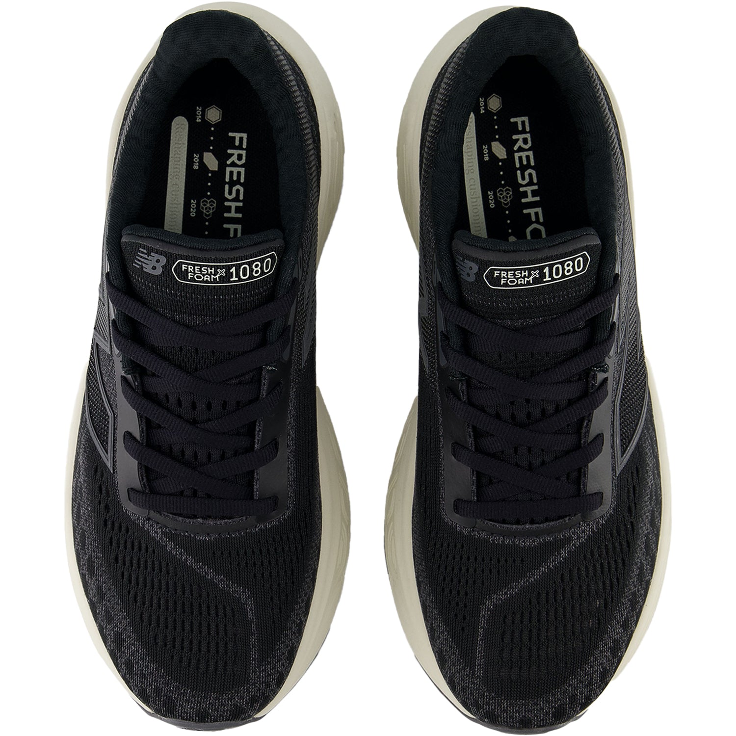 New Balance W1080B14 (Neutral Support) Women's Athletic Shoes Black/Phantom/Sea Salt