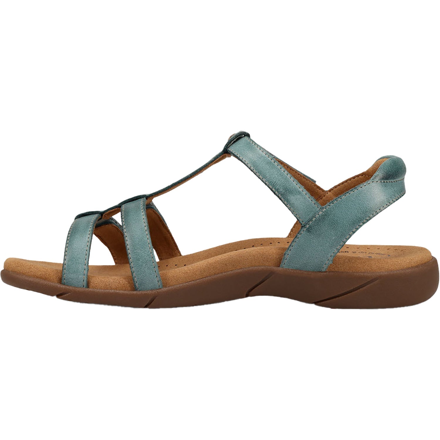 Taos Trophy 2 Women's Backstrap Sandals Teal Leather