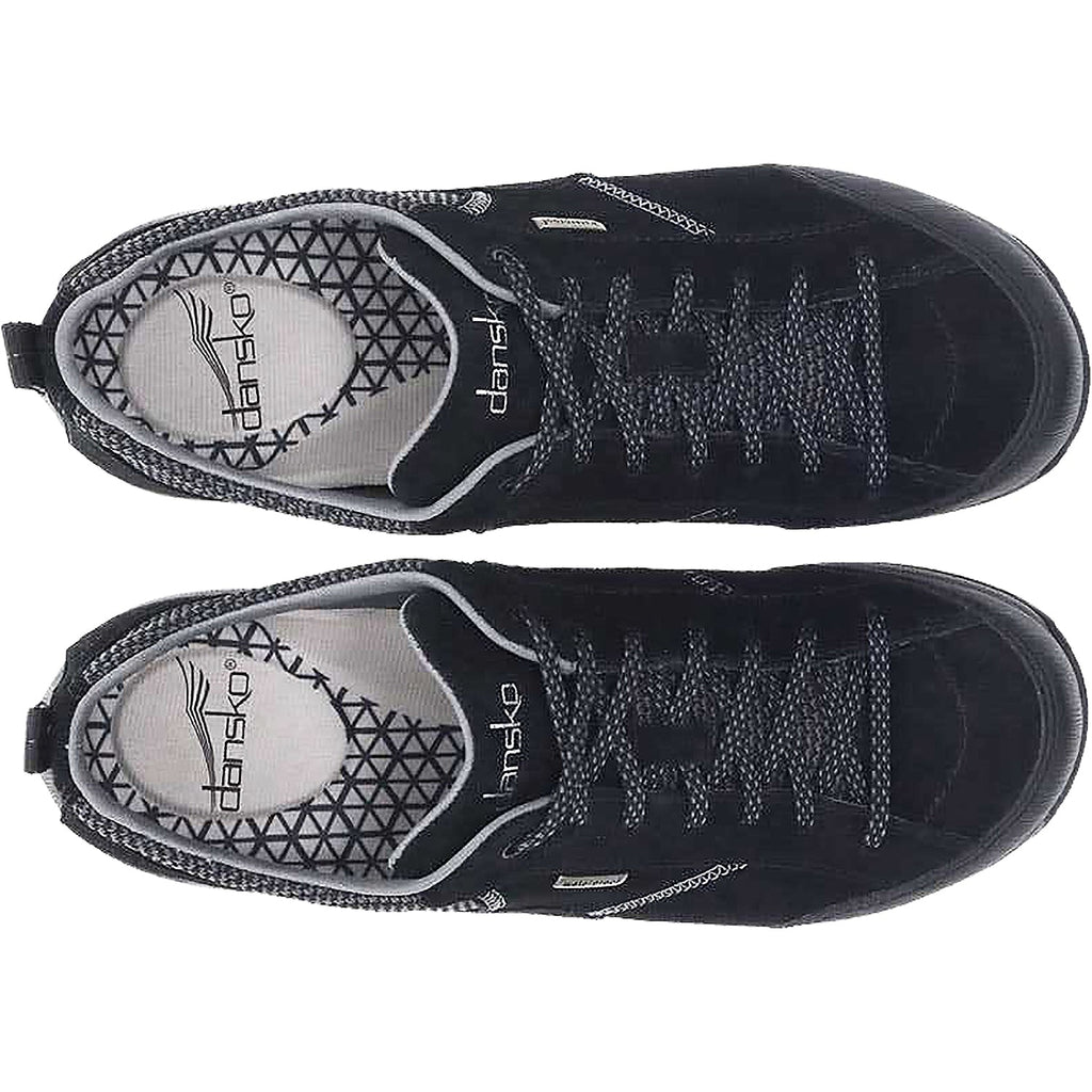 Dansko Paisley Women's Waterproof Walking Shoes Black/Black Suede