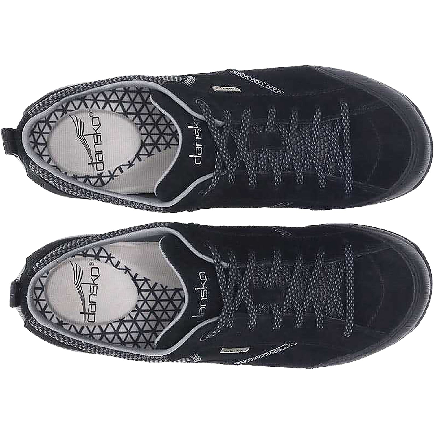 Dansko Paisley Women's Waterproof Walking Shoes Black/Black Suede