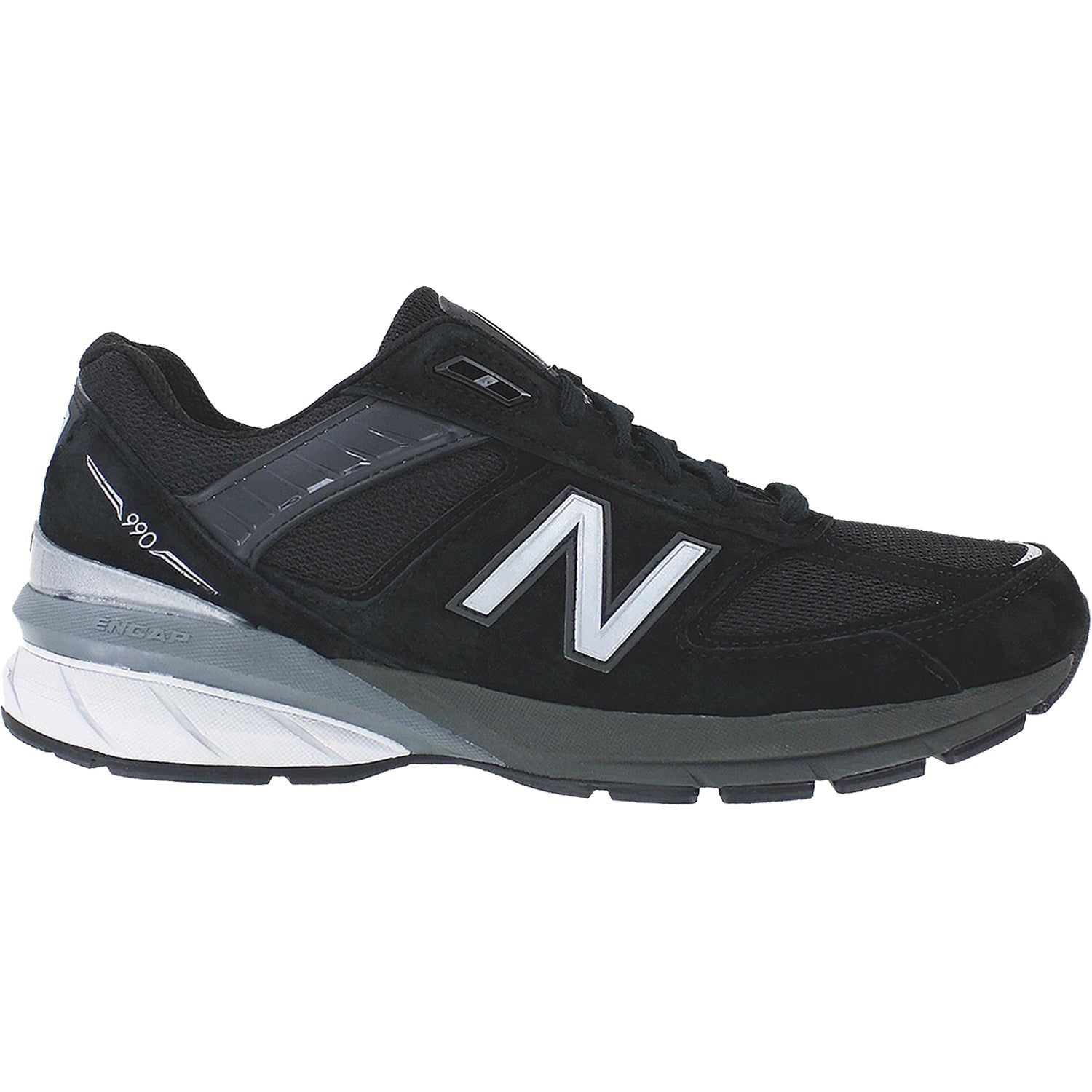 New Balance M990BK5 Running Men's Athletic Shoes Black/Silver Suede/Mesh