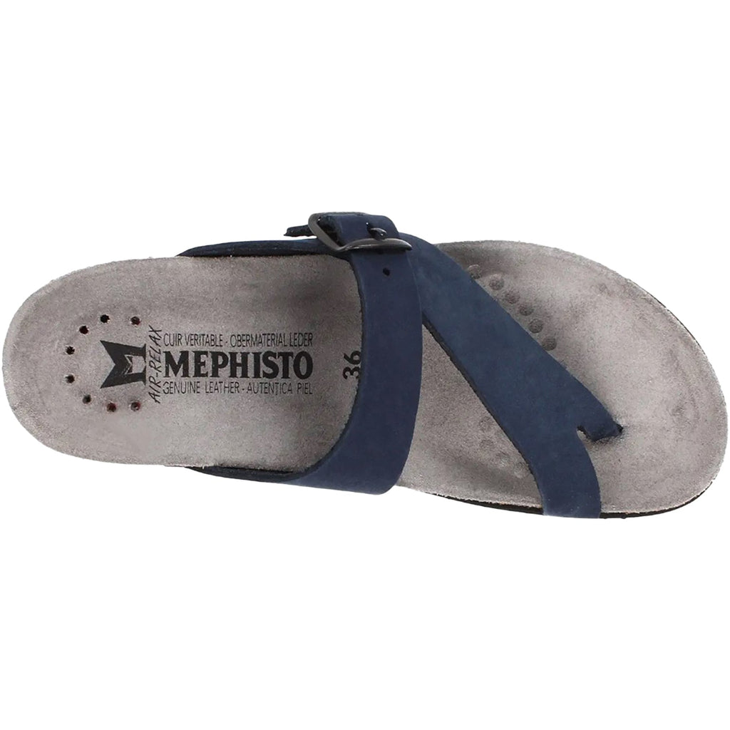 Mephisto Helen Women's Thong Sandals Navy Nubuck