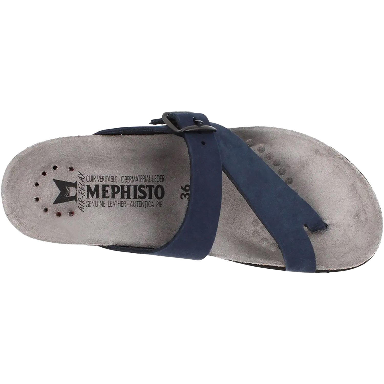Mephisto Helen Women's Thong Sandals Navy Nubuck