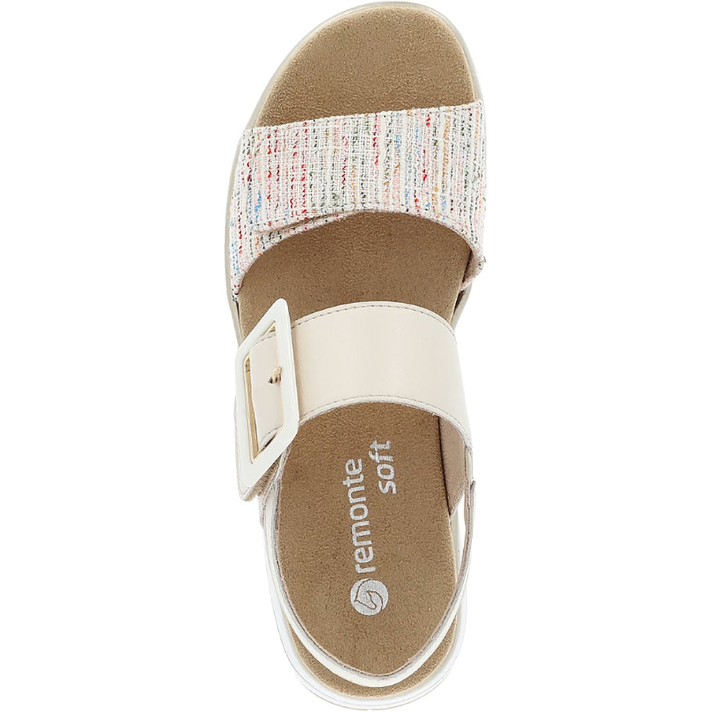 Remonte D1J53-60 Jocelyn 53 Women's Sandals Weiss Multi/Porzellan Leather