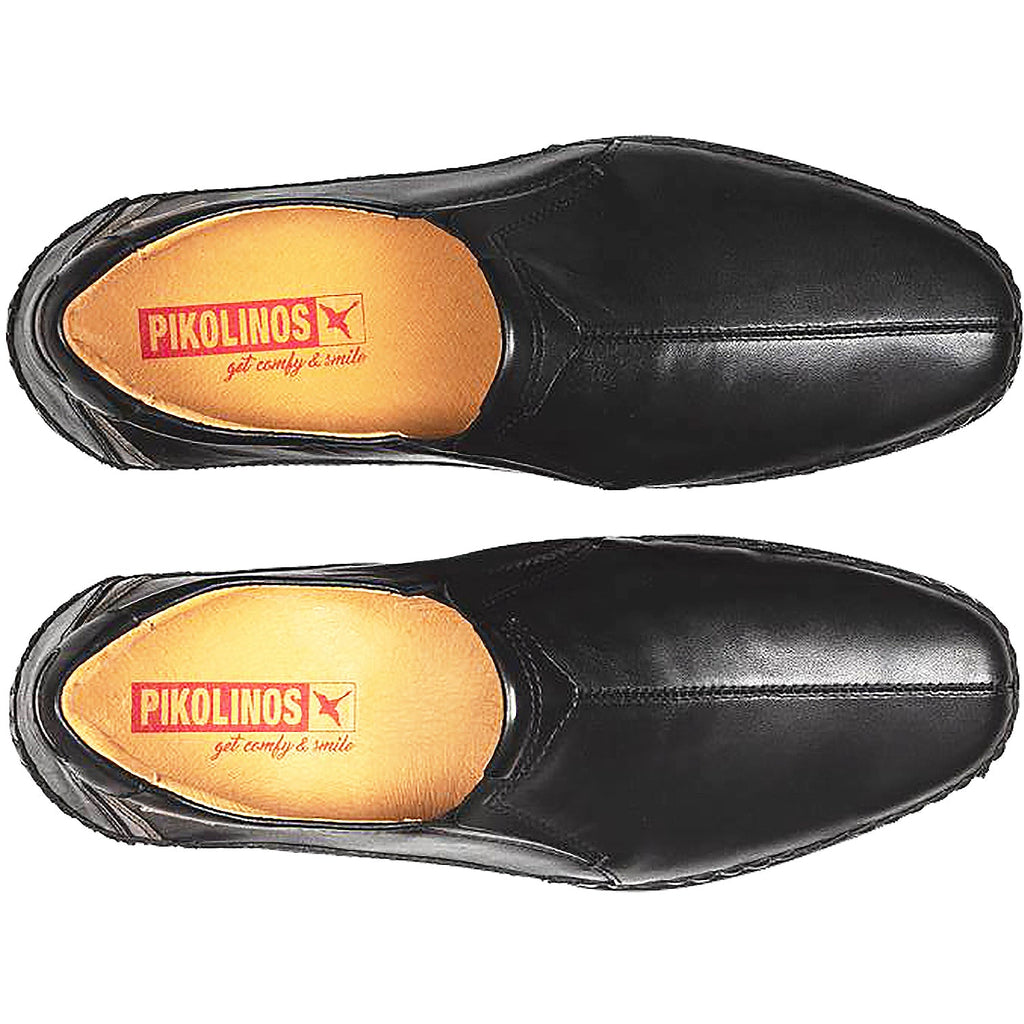 Pikolinos San Telmo M1D-6032 Men's Slip Ons Black Leather