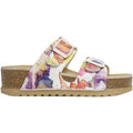 On Foot 1110 Aurora Women's Wedge Sandals Flowers Leather