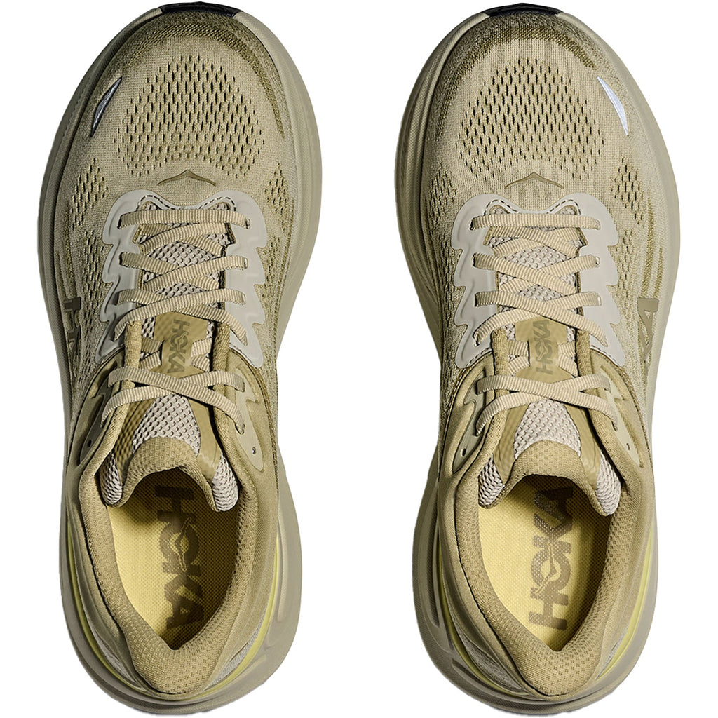 Hoka Bondi 9 (Neutral Support) Men's Athletic Shoes Grassland/Oyster Mushroom Mesh