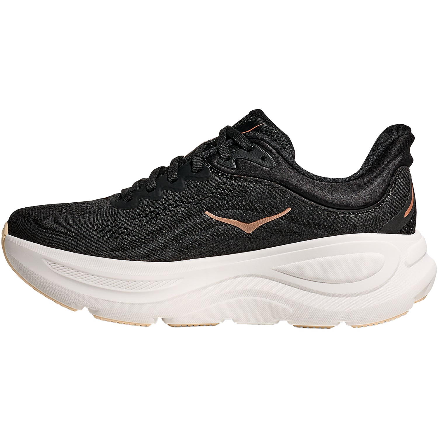 Hoka Bondi 9 (Neutral Support) Women's Athletic Shoes Black/Rose Gold