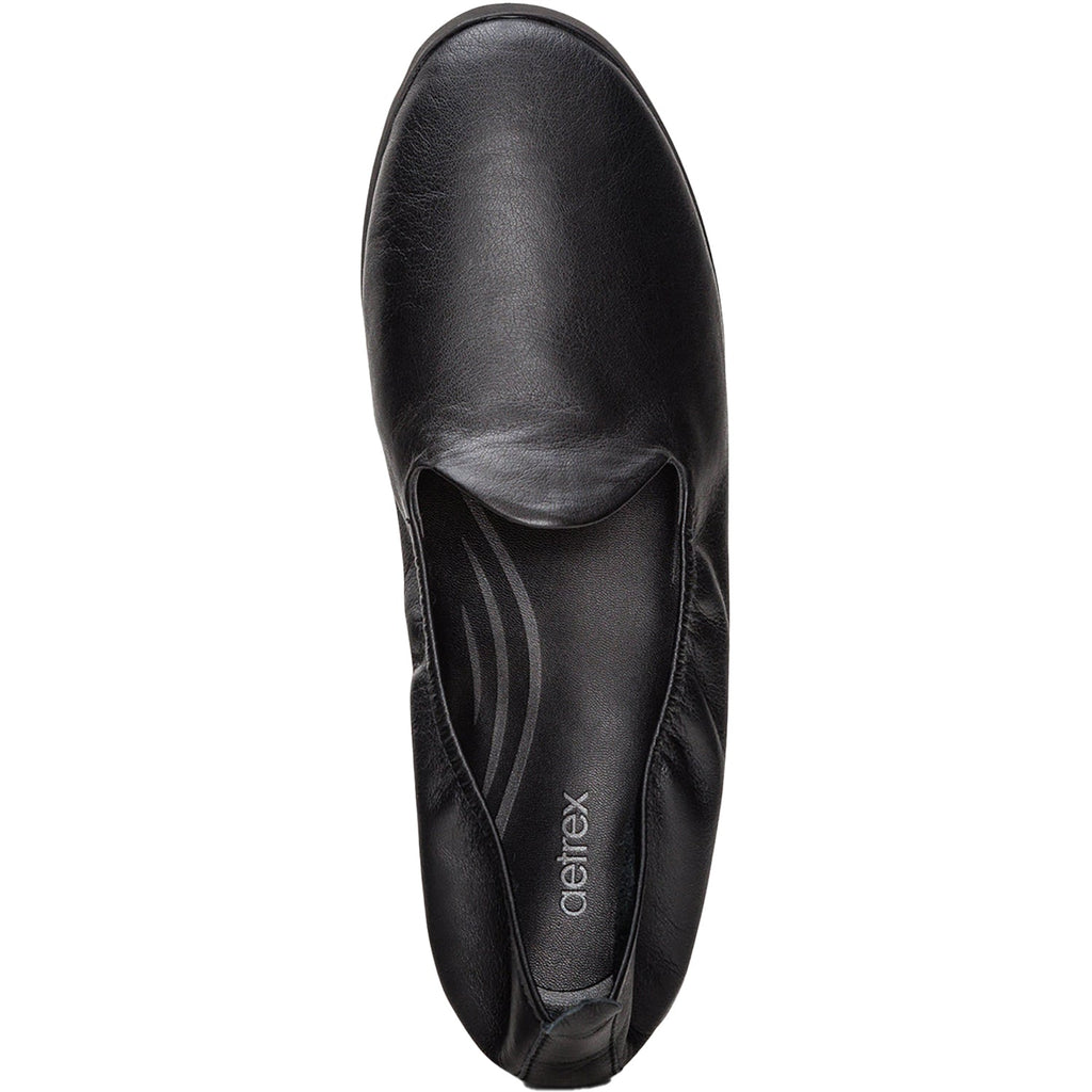 Aetrex Liz Women's Flats Black Leather