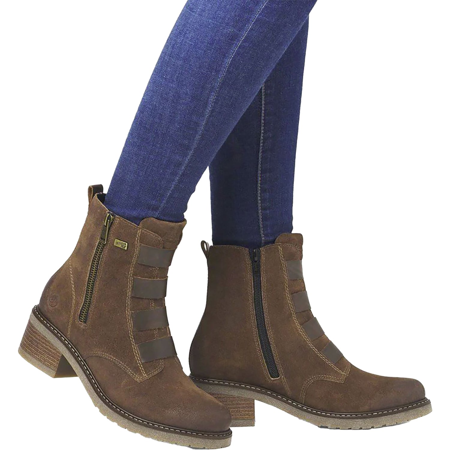 Remonte D1A76-20 Women's Water Resistant Boots Sattle/Kastanie Leather